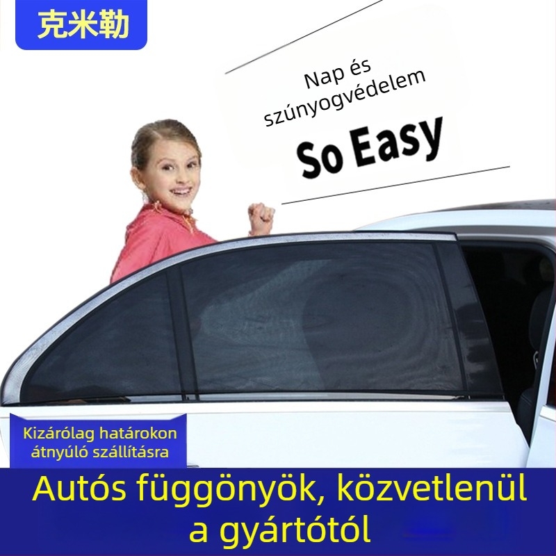 Autómosó háló a szúnyogok ellen – nejlon háló, egyszerű stílus, univerzális illeszkedés, háló mintázat, ragasztással történő telepítés, Márka KEMILLE