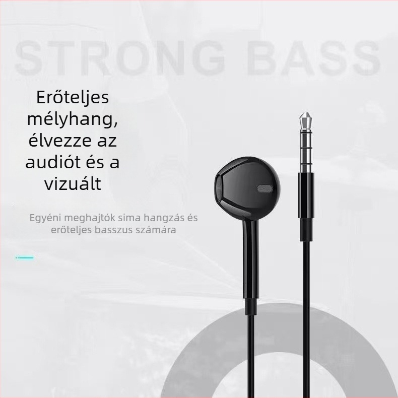 Vezetékes in-ear fülhallgatók Type-C interfésszel, plug-and-play, dinamikus meghajtó, 1,2 m kábel, kompatibil iOS és Android