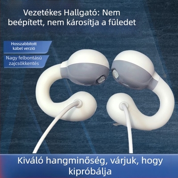 Kábeles fülhallgató az asztali számítógéphez, mikrofonnal, 3,5 mm-es jack
