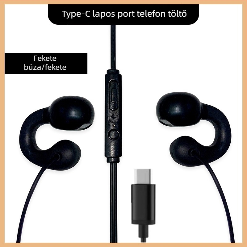 Kábeles fülhallgató az asztali számítógéphez, mikrofonnal, 3,5 mm-es jack