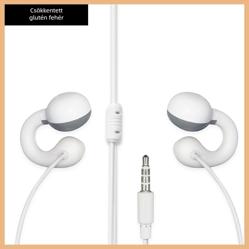 Kábeles fülhallgató az asztali számítógéphez, mikrofonnal, 3,5 mm-es jack