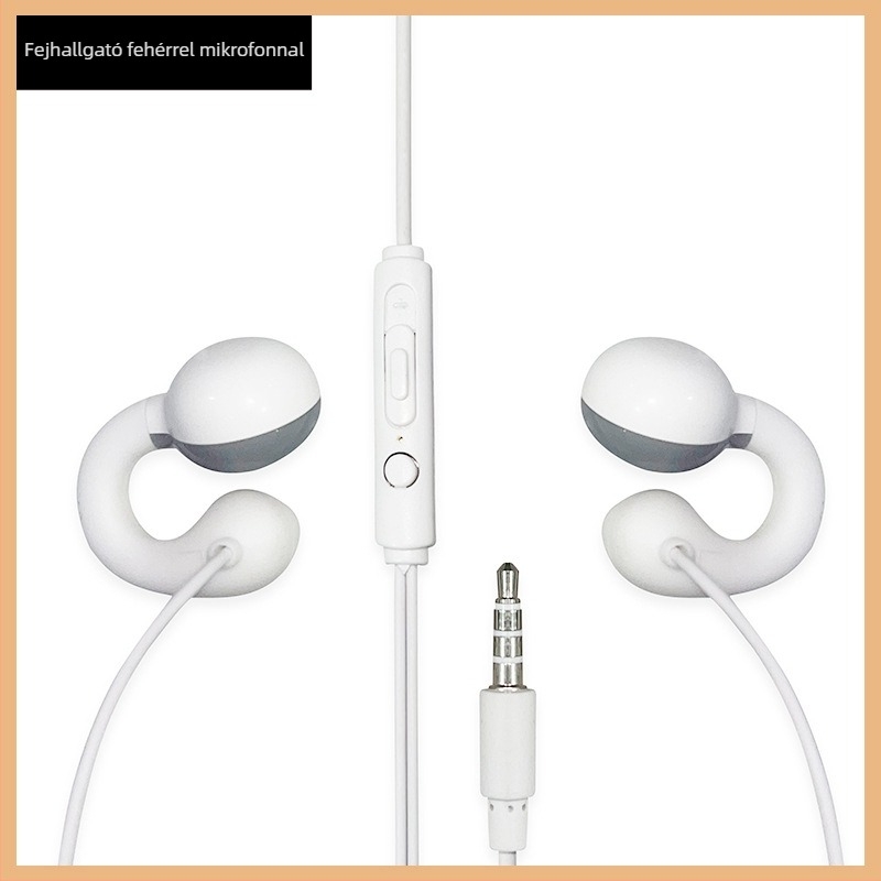 Kábeles fülhallgató az asztali számítógéphez, mikrofonnal, 3,5 mm-es jack
