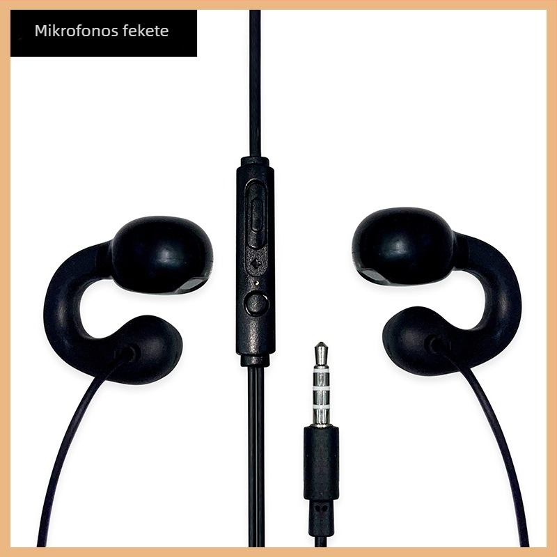 Kábeles fülhallgató az asztali számítógéphez, mikrofonnal, 3,5 mm-es jack