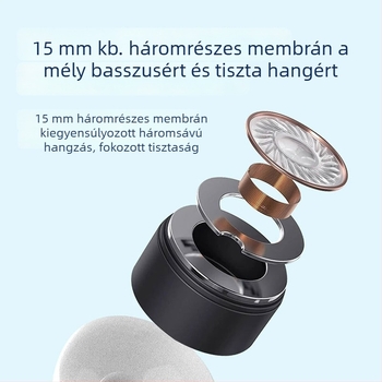 X3C vezetékes fülhallgató Type-C, 15 mm meghajtó, beépített mikrofon, 1,2 m kábel, vonali vezérlő