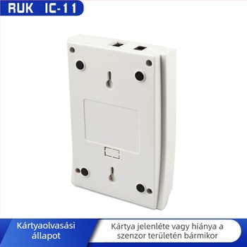 IC-11 Nélküli érintkezéses IC kártyaolvasó, 13,56 MHz, olvasási idő 0,08 s, PoE vagy DC 9–54 V tápegység, UDP/TCP/HTTP/MQTT