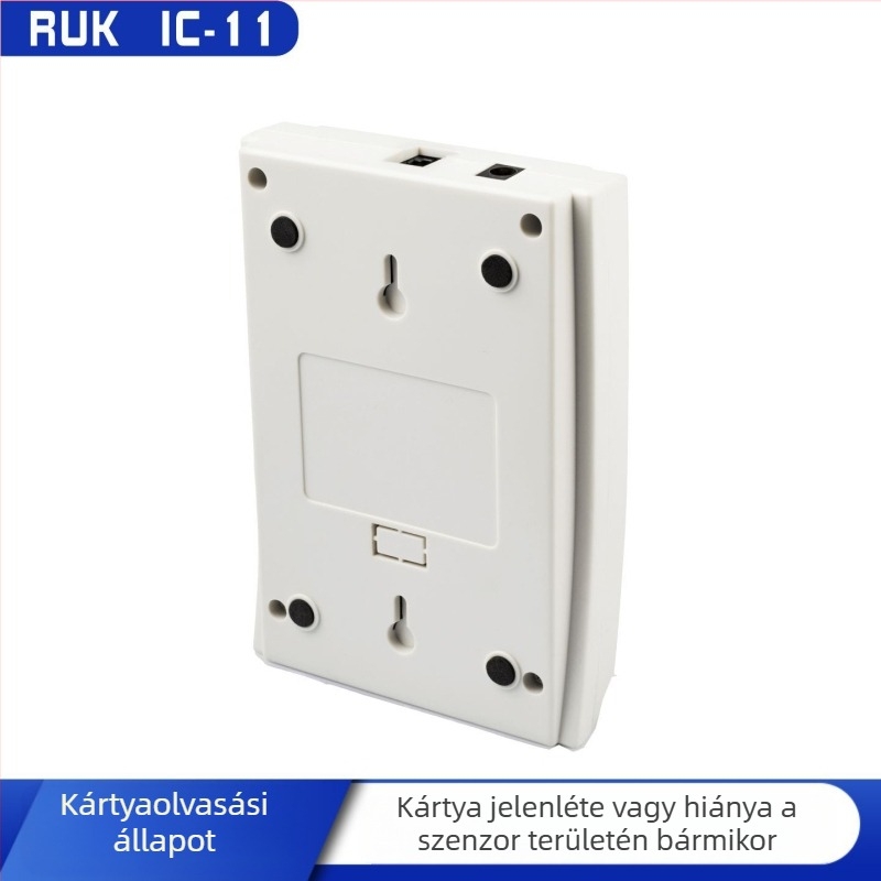 IC-11 Nélküli érintkezéses IC kártyaolvasó, 13,56 MHz, olvasási idő 0,08 s, PoE vagy DC 9–54 V tápegység, UDP/TCP/HTTP/MQTT