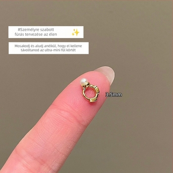 Fülbevaló – geometriai alakú réz dizájn, elektroplakálás, koreai stílus, friss és édes, 2025 tavaszi kiadás