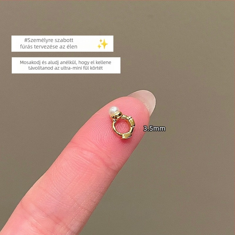 Fülbevaló – geometriai alakú réz dizájn, elektroplakálás, koreai stílus, friss és édes, 2025 tavaszi kiadás