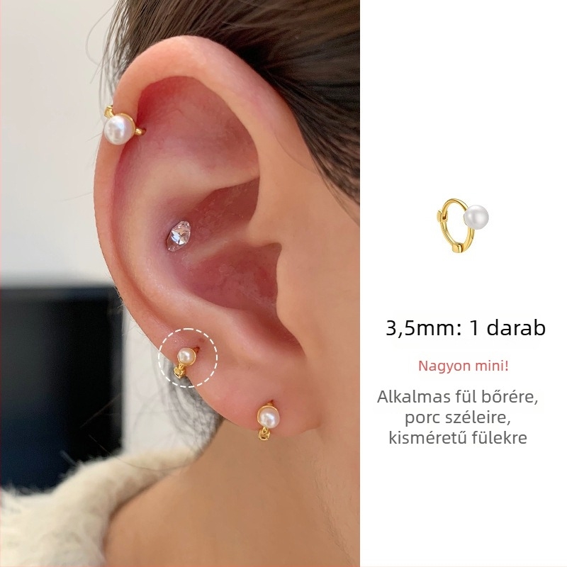 Fülbevaló – geometriai alakú réz dizájn, elektroplakálás, koreai stílus, friss és édes, 2025 tavaszi kiadás