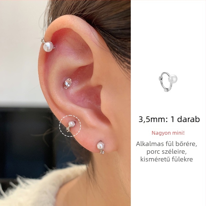 Fülbevaló – geometriai alakú réz dizájn, elektroplakálás, koreai stílus, friss és édes, 2025 tavaszi kiadás