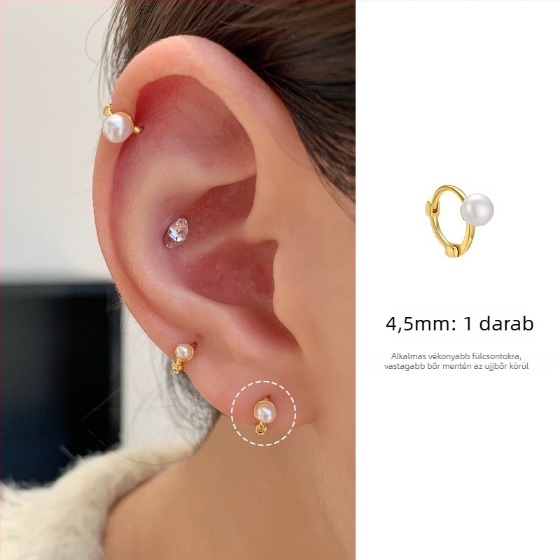 Fülbevaló – geometriai alakú réz dizájn, elektroplakálás, koreai stílus, friss és édes, 2025 tavaszi kiadás