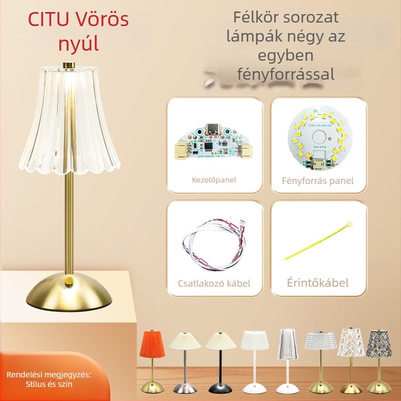 Íróasztali lámpa, félkör modell, vas művészeti kivitel, testreszabható, hálószobai éjjeli lámpa