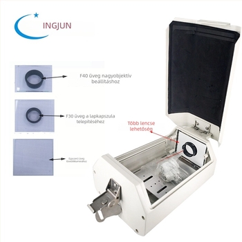 F08 alumíniumötvözetből készült kuboid kameraház, táblafelismerésre, kültéri felhelyezés, eső- és porálló védőfedél