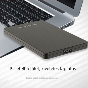 2,5-ös hüvelykes alumínium ötvözet USB 3.0/3.1 SATA merevlemez ház, támogatja a 2TB/3TB/4TB kapacitást, átviteli sebesség akár 6 Gbps