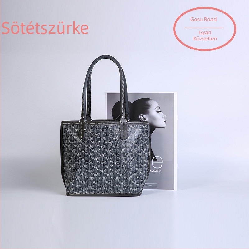 Valódi bőr, mintázat houndstooth, kétoldalas mini válltáska, nyitott felsővel, nőknek
