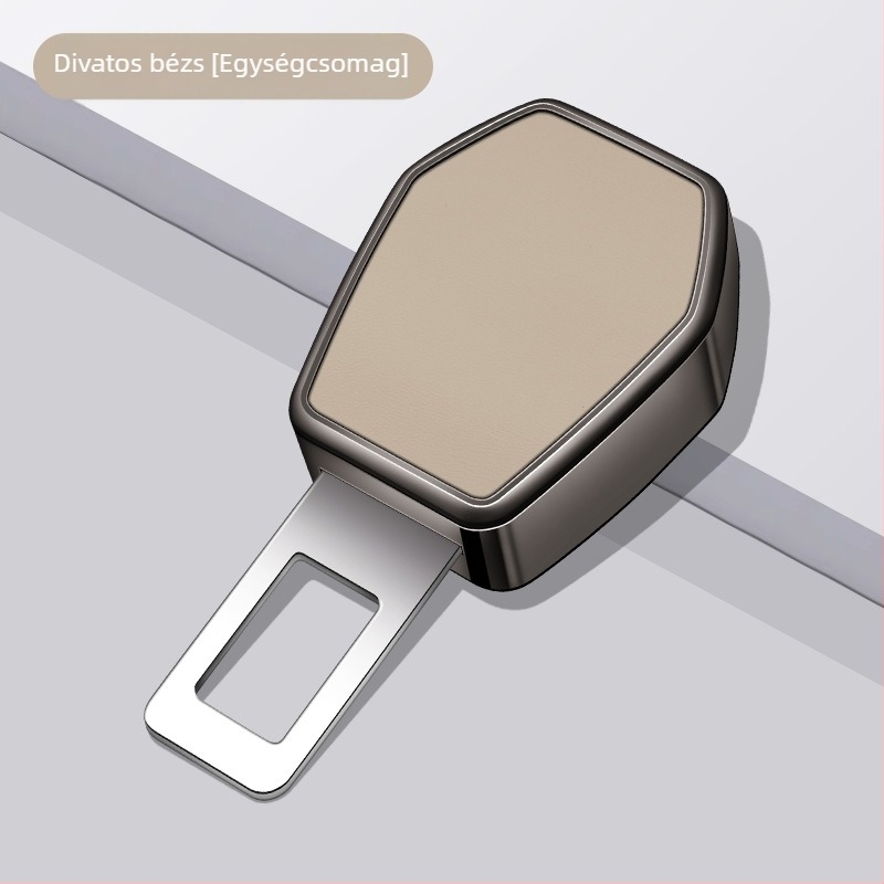 Biztonsági öv csat hosszabbító, villás fej, fém, autó belső dekoráció, modell L7L8L9L6