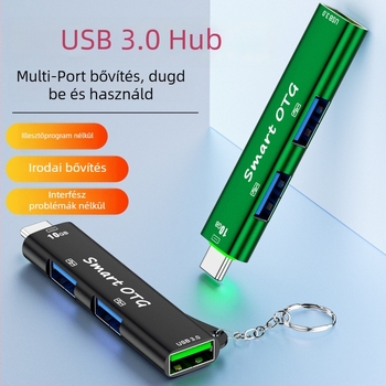 Jaya 319 USB-C hub 1 bemenet, 3 kimenet, 10Gbps, tápellátás nélkül