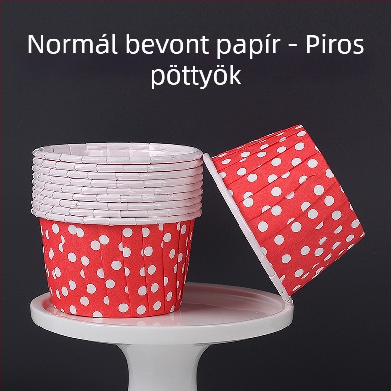 Muffinpapírlapok sütéshez – laminált, PET bevonat, 170 g/m², Jiang xiaopei