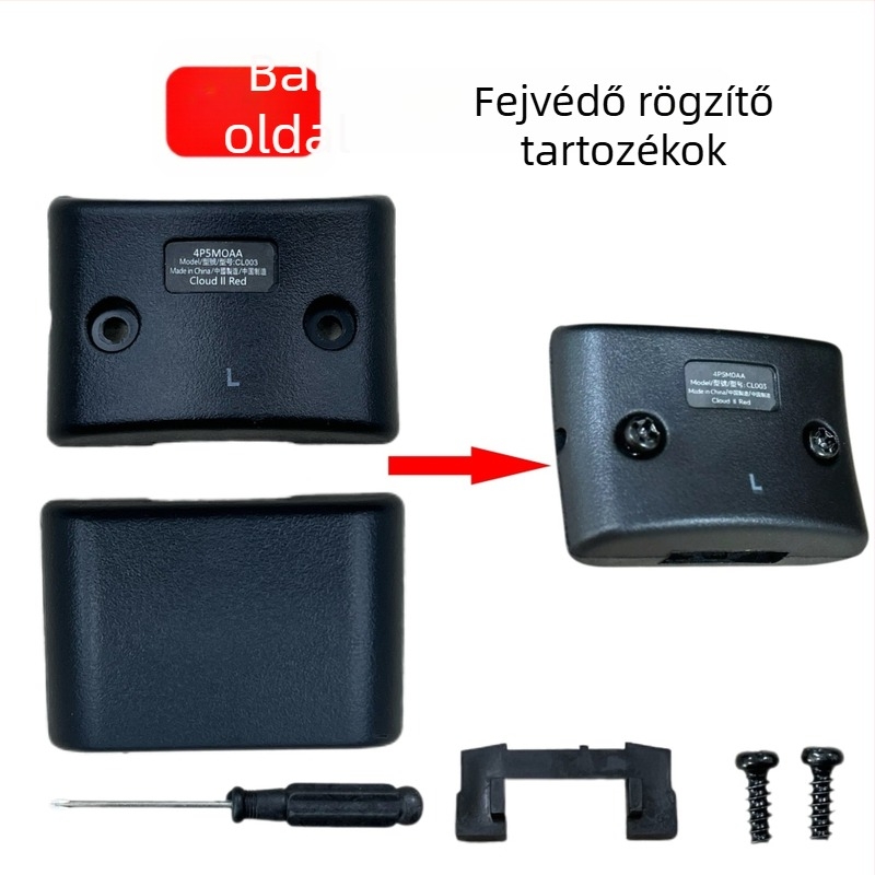 Fejtámasz csat tartozékok Kingston HyperX Hurricane 2 Tomahawk Alpha Stormhoz — kompatibilis a Hurricane 2 Tomahawk Alpha Stormdal; egyszerű telepítés; mintadarab alapján testreszabható