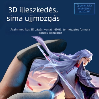 Érintőképernyős játékujjvédő – szénszálas, réz- és fémes rostok, ultra vékony, 10 g, logó nyomtatás, testreszabható