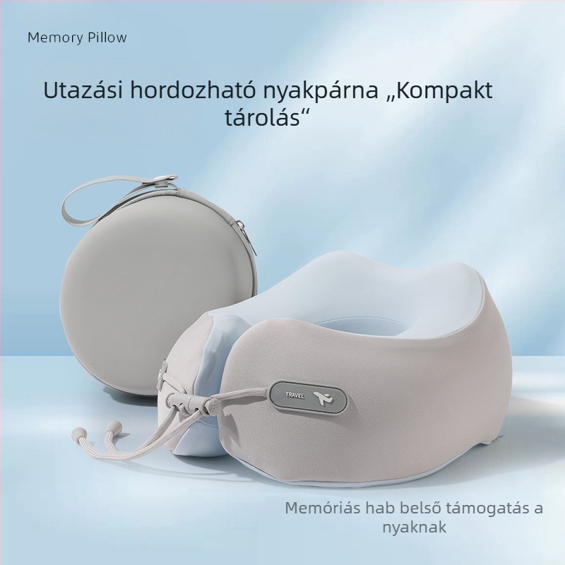 TOPENTAR Memóriahabos U-alakú utazópárna poliészter-pamut huzattal, modern egyszerű stílus