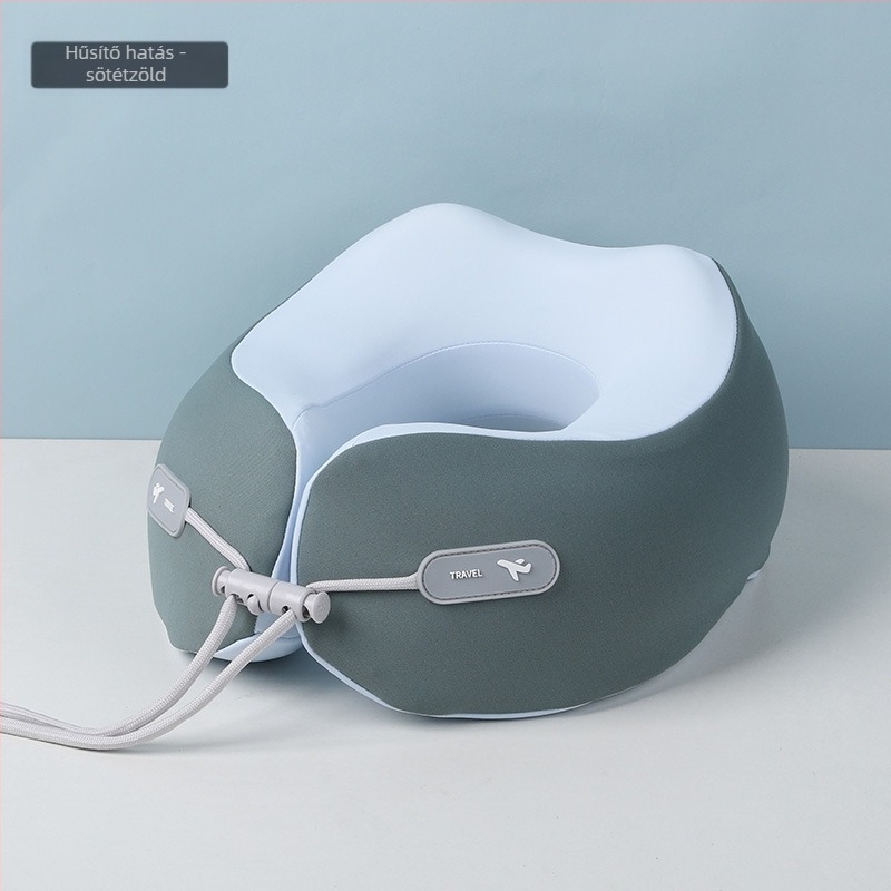 TOPENTAR Memóriahabos U-alakú utazópárna poliészter-pamut huzattal, modern egyszerű stílus