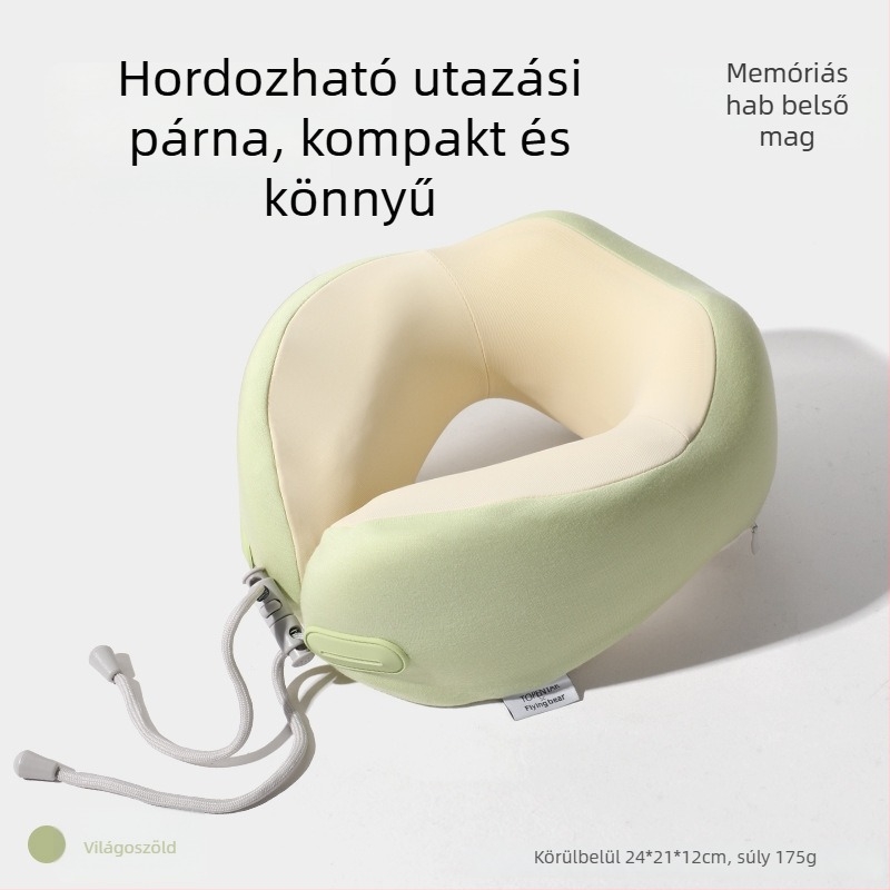 TOPENTAR Memóriahabos U-alakú utazópárna poliészter-pamut huzattal, modern egyszerű stílus