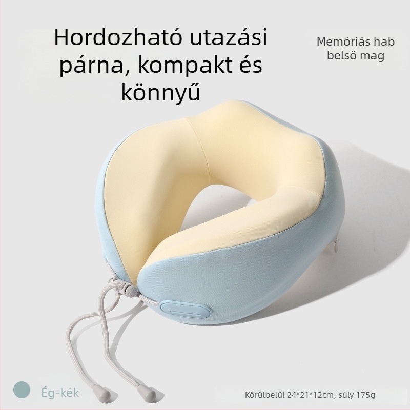 TOPENTAR Memóriahabos U-alakú utazópárna poliészter-pamut huzattal, modern egyszerű stílus