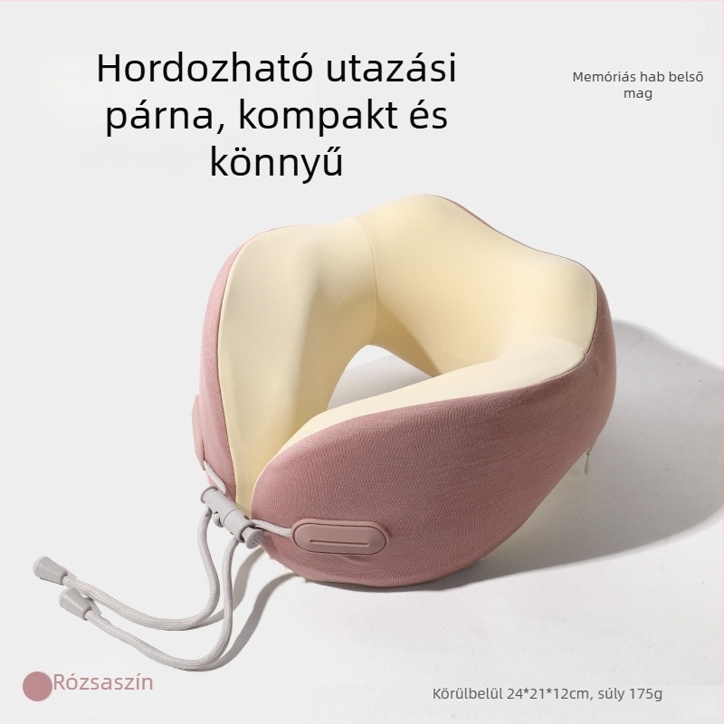 TOPENTAR Memóriahabos U-alakú utazópárna poliészter-pamut huzattal, modern egyszerű stílus