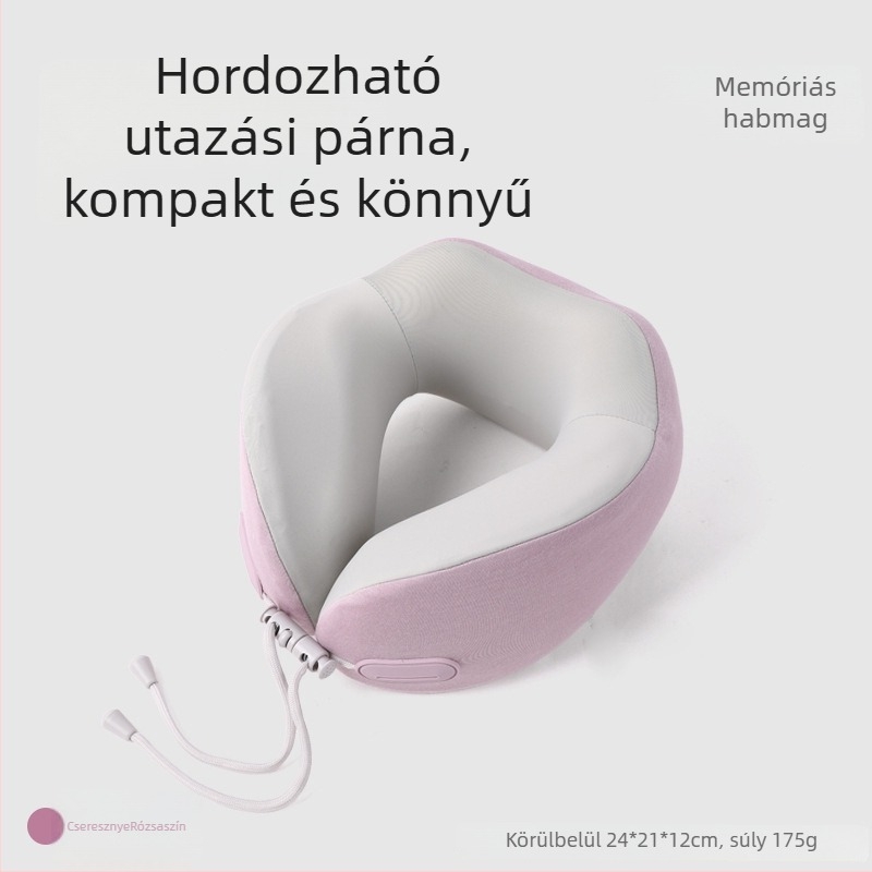 TOPENTAR Memóriahabos U-alakú utazópárna poliészter-pamut huzattal, modern egyszerű stílus