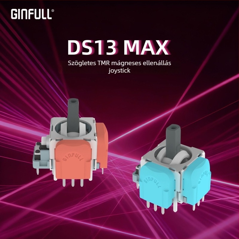 Jinfu DS13-max game joystick konzolokhoz — Csatlakozás: Solder; Anyag: Resin; Élettartam: 5 millió ciklus; Vibráció: Nincs; Nominális teljesítmény: 0,0125