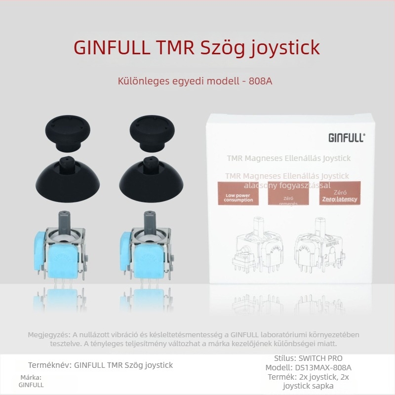 Jinfu DS13-max game joystick konzolokhoz — Csatlakozás: Solder; Anyag: Resin; Élettartam: 5 millió ciklus; Vibráció: Nincs; Nominális teljesítmény: 0,0125