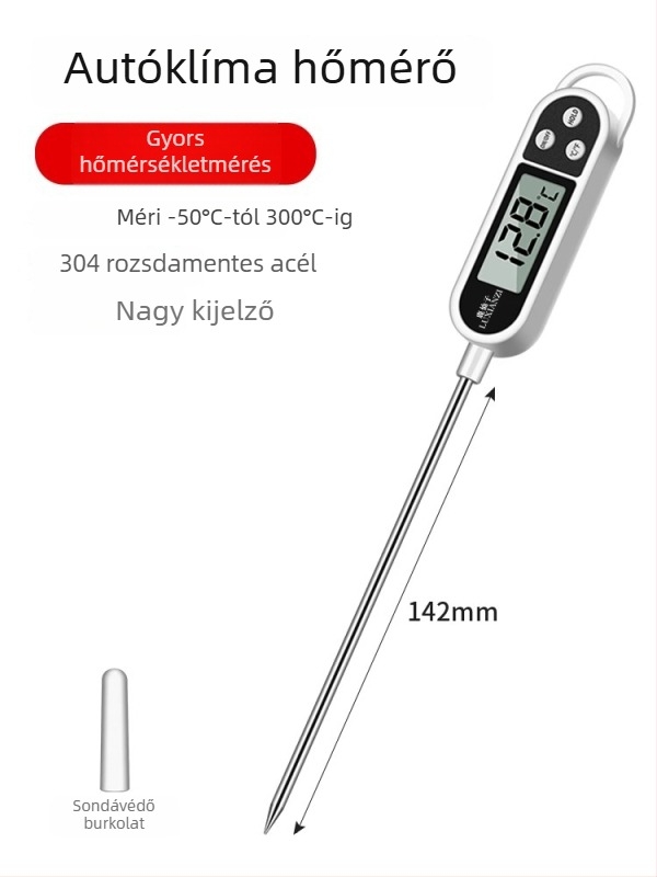 Autóklíma-termosztály detektor - digitális hőmérséklet-tesztelő szenzoros mérő a levegő kimenetére