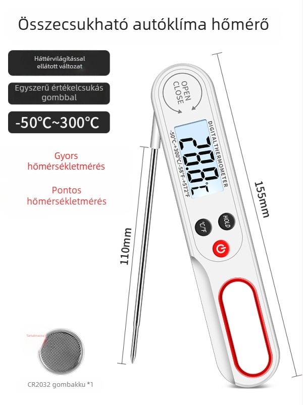 Autóklíma-termosztály detektor - digitális hőmérséklet-tesztelő szenzoros mérő a levegő kimenetére