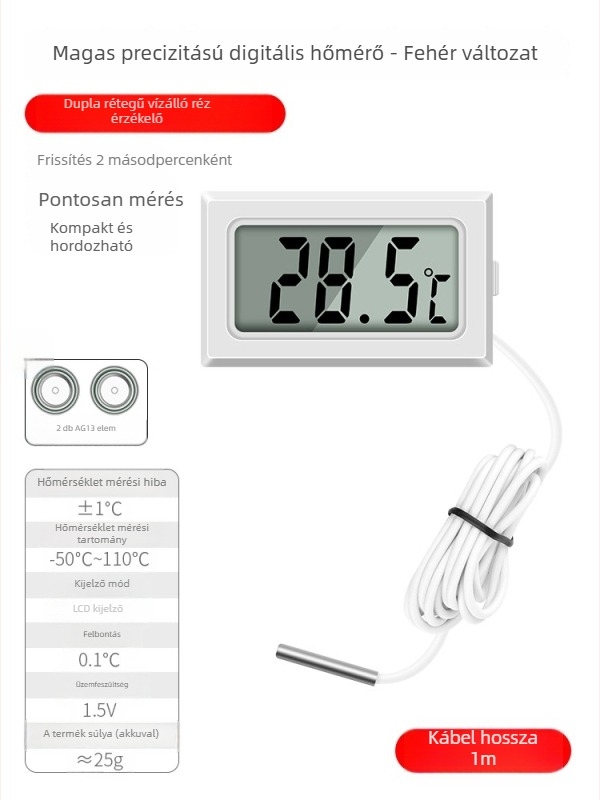 Autóklíma-termosztály detektor - digitális hőmérséklet-tesztelő szenzoros mérő a levegő kimenetére