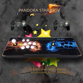 3D Pandora Moonlight Treasure Box – 16GB memória, eredeti szoftver, A7 operációs rendszer, PS3-kompatibilis, dupla joystickos harci arcade