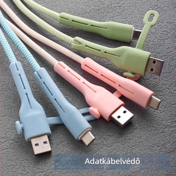 CP0789 Adatkábelt védő burkolat – Szilikon, Kábelhurok mobiltelefonhoz