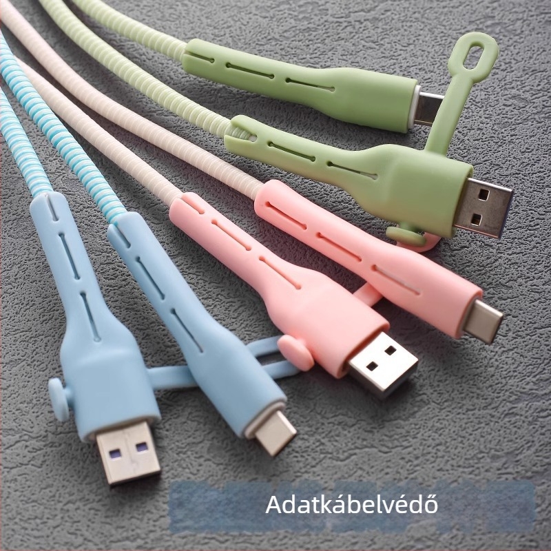 CP0789 Adatkábelt védő burkolat – Szilikon, Kábelhurok mobiltelefonhoz