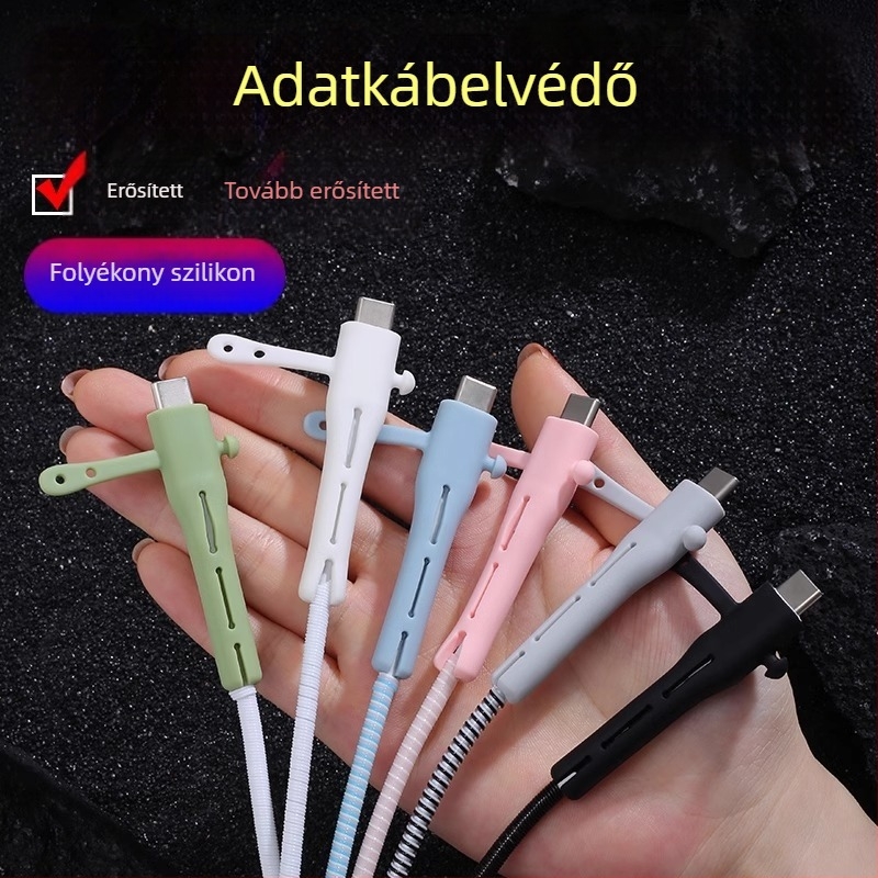 CP0789 Adatkábelt védő burkolat – Szilikon, Kábelhurok mobiltelefonhoz