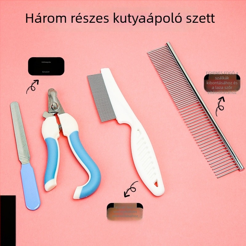 Állat alakú rozsdamentes acél fésű hosszú szőrű macskáknak – Shepherd Spirit