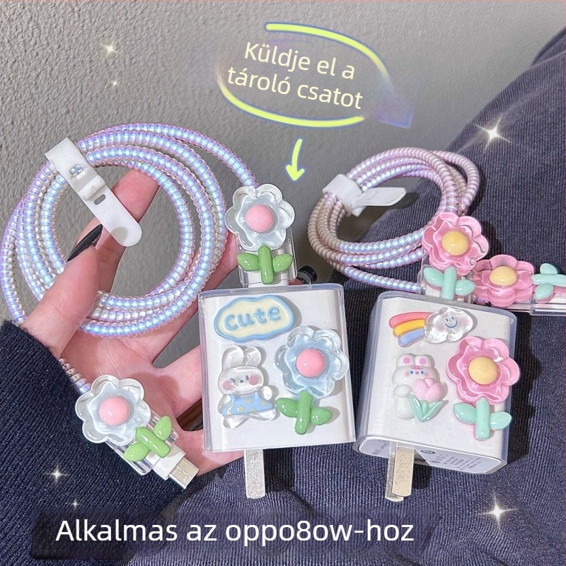 80W töltővédő tok – karikatúra dizájn, kompatibil Oppo Reno14/Reno13 Pro/Find X9/X8/OnePlus 13