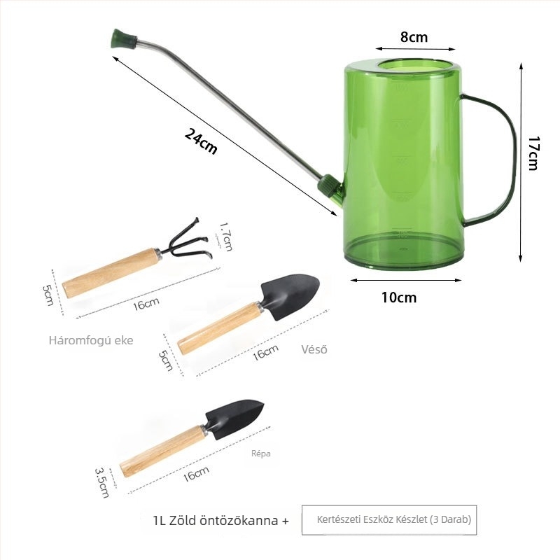 Házi kertészkedéshez hosszúcsövű öntöző kanna permetező fejjel; öntöző eszköz (Típus: kanna/öntöző kanna/szóró; Kapacitás: részletek; Anyag: Egyéb)