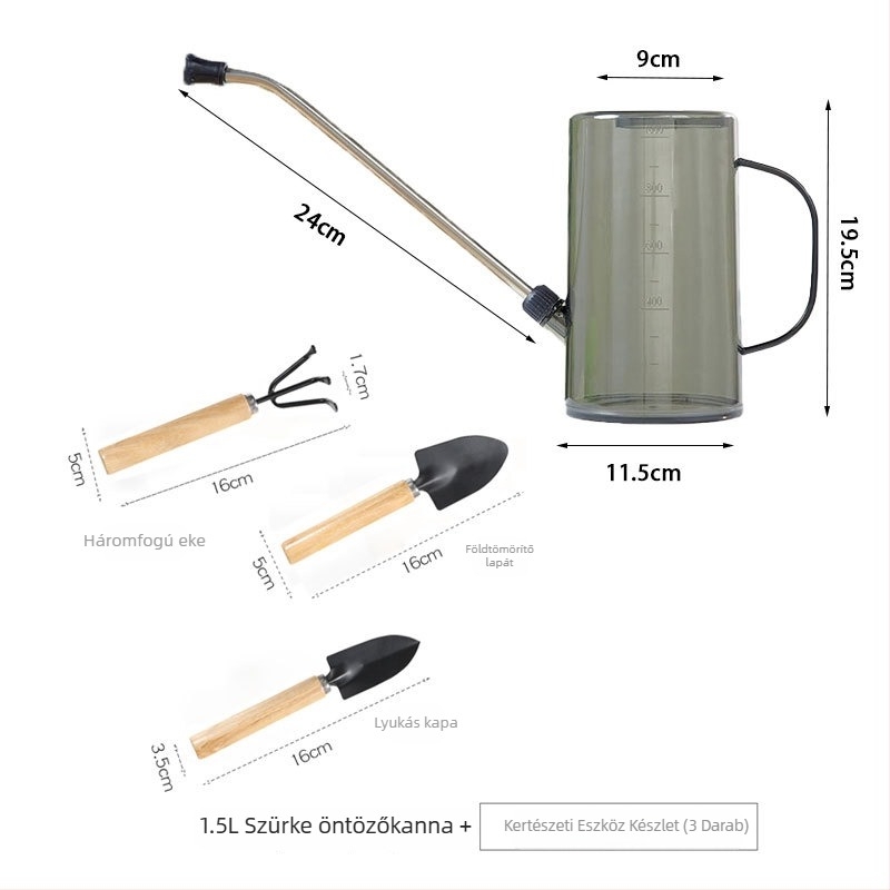 Házi kertészkedéshez hosszúcsövű öntöző kanna permetező fejjel; öntöző eszköz (Típus: kanna/öntöző kanna/szóró; Kapacitás: részletek; Anyag: Egyéb)