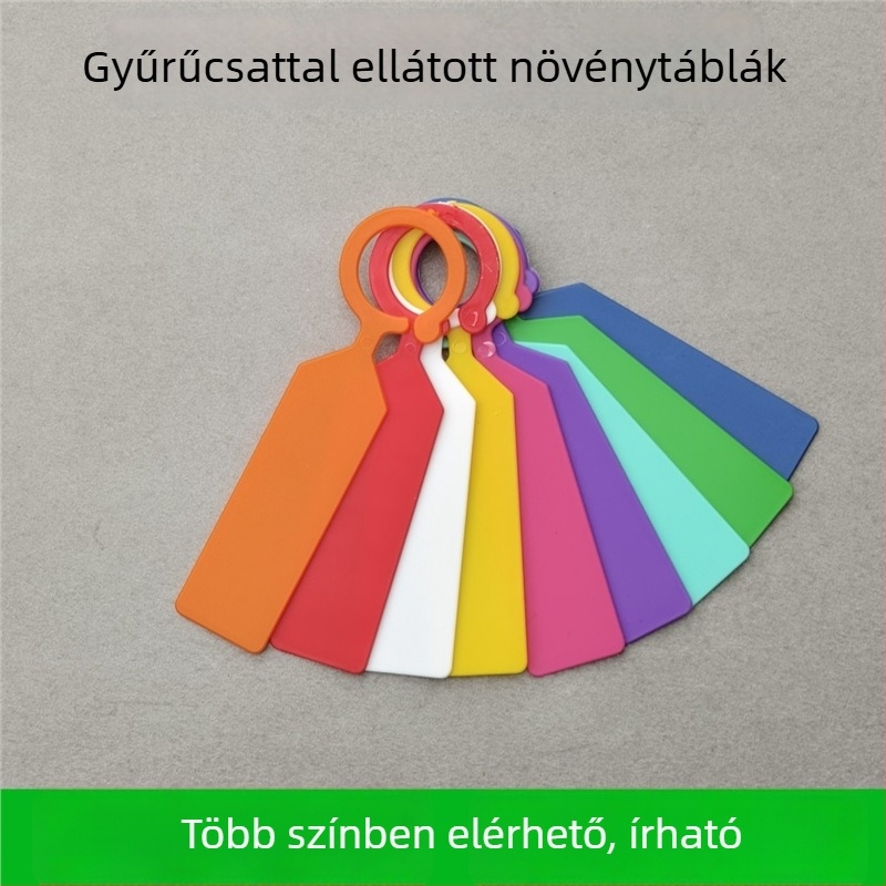 Három darabos készlet műanyag erősített, vízálló kerti címkékhez és szukkulenták azonosításához
