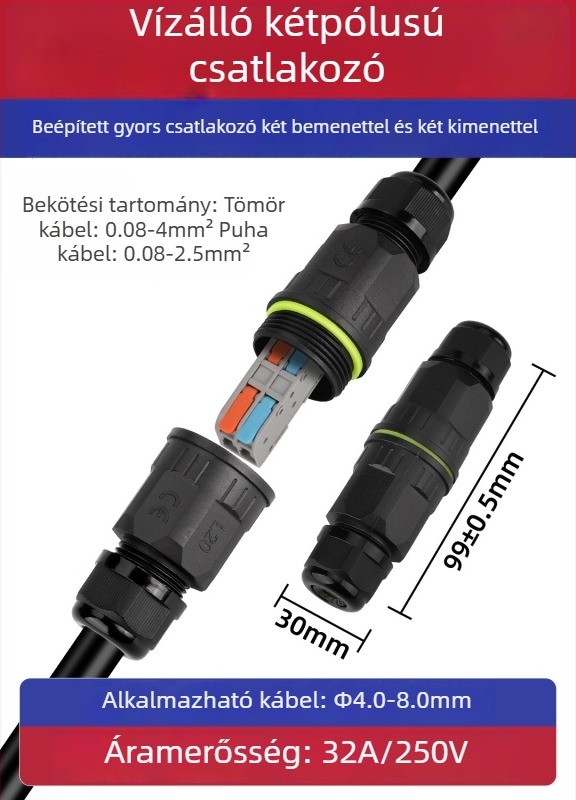 Vízálló terminál blokk adapter ipari kültéri használatra, magas hőmérséklet-állóság (csatolási interfész)