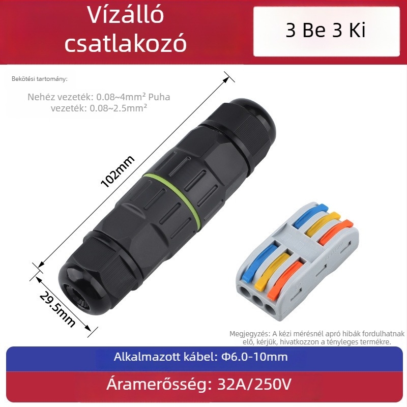 Vízálló terminál blokk adapter ipari kültéri használatra, magas hőmérséklet-állóság (csatolási interfész)