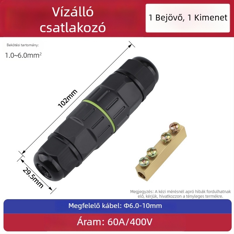 Vízálló terminál blokk adapter ipari kültéri használatra, magas hőmérséklet-állóság (csatolási interfész)