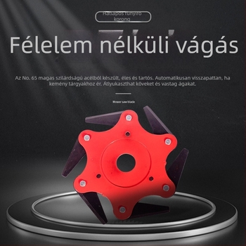 Zai Laugh hatszpengés vágófej gyomirtáshoz, fűkasza fej, univerzális kerti kiegészítő