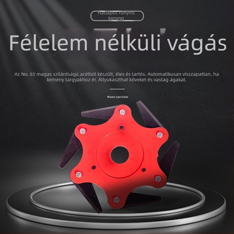 Zai Laugh hatszpengés vágófej gyomirtáshoz, fűkasza fej, univerzális kerti kiegészítő
