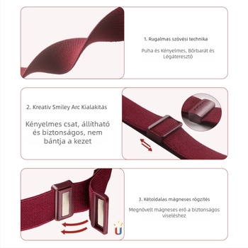 Nylon szövött óraszíj Huawei GT5/GT6-hoz, kompatibil Watch4-gyel és GT3/GT2/GT1-gyel, mágneses csattal, 18/20/22 mm